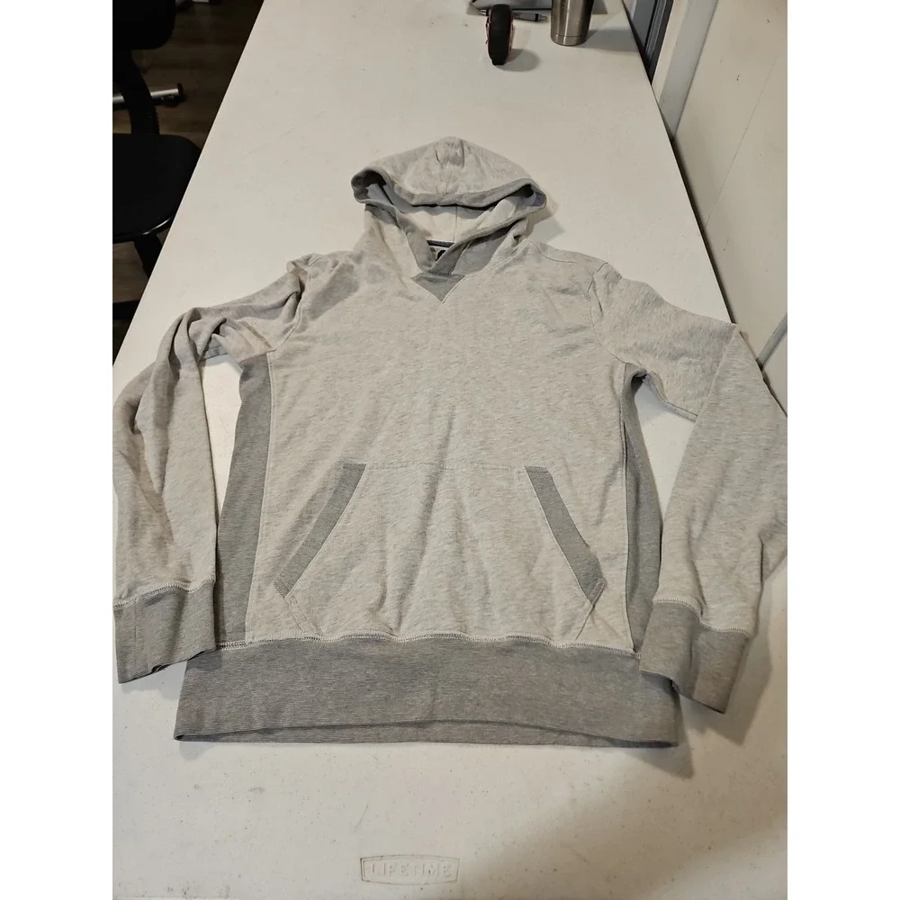 Banana Republic Hoodie Gray Size S Pullover Hoodie Leisure athletic Cotton(A1276